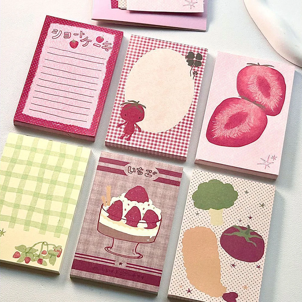 50 vellen M5 Memoboek Strawberry Story Handbook Instagram Wind Caramel Memoboek Grid Base