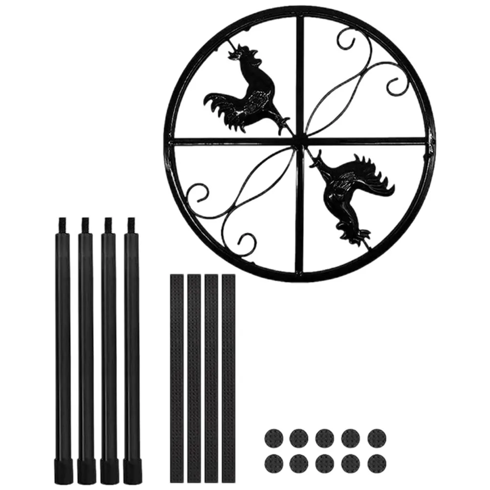 

Raised Feeder Stand Iron Material Long Term Use Chicken Food Container Holder Creative Design Pet Bowl Riser Comfortable Posture