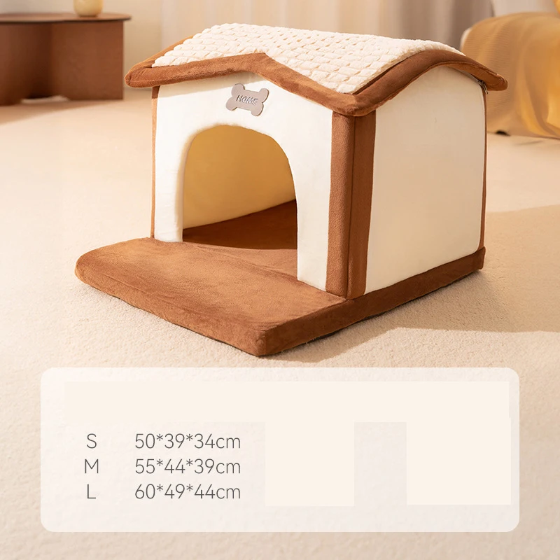 Dog Kennel House Four Seasons General Winter Warm Small Dog Detachable Removable Mobile Washing Cat Kennel Pet Supplies