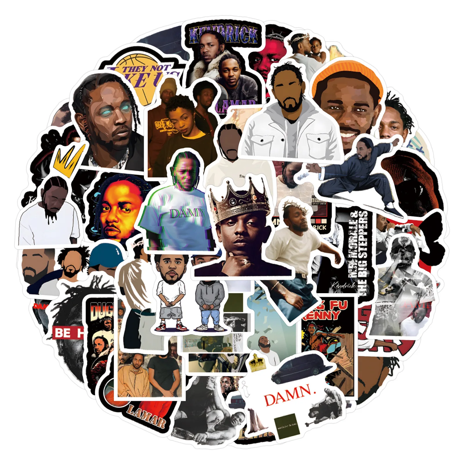 สติกเกอร์ Kendrick Lamar แร็ปเปอร์ นักร้อง 10/55 ชิ้น กันน้ำ ลายกราฟฟิตี้ ของเล่นตกแต่ง สำหรับสเก็ตบอร์ด โทรศัพท์ กีตาร์ ของขวัญ