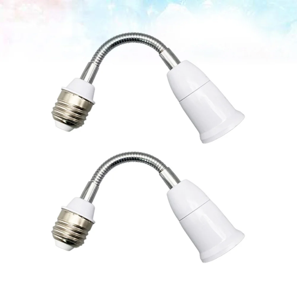 

2 шт. цоколь E27 гибкий винтовой держатель удлинитель адаптер для больших лампочек встраиваемые светильники прожекторы настольные лампы