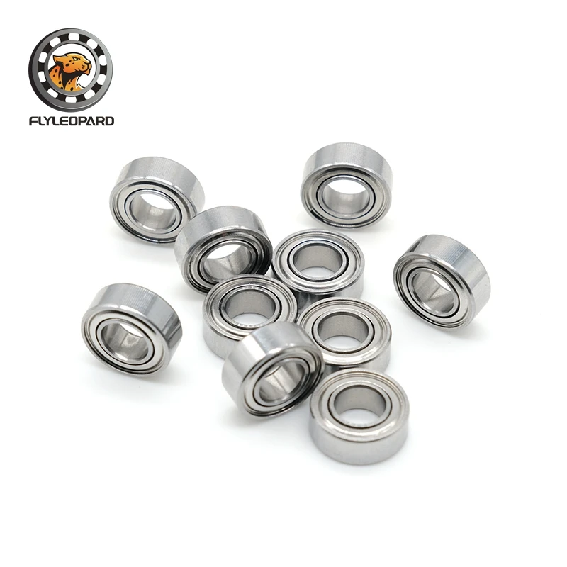 10Pcs R188ZZ Bearing 6.35x12.7x4.762mm ABEC-9 Chrome Steel Double Shielded 1/4