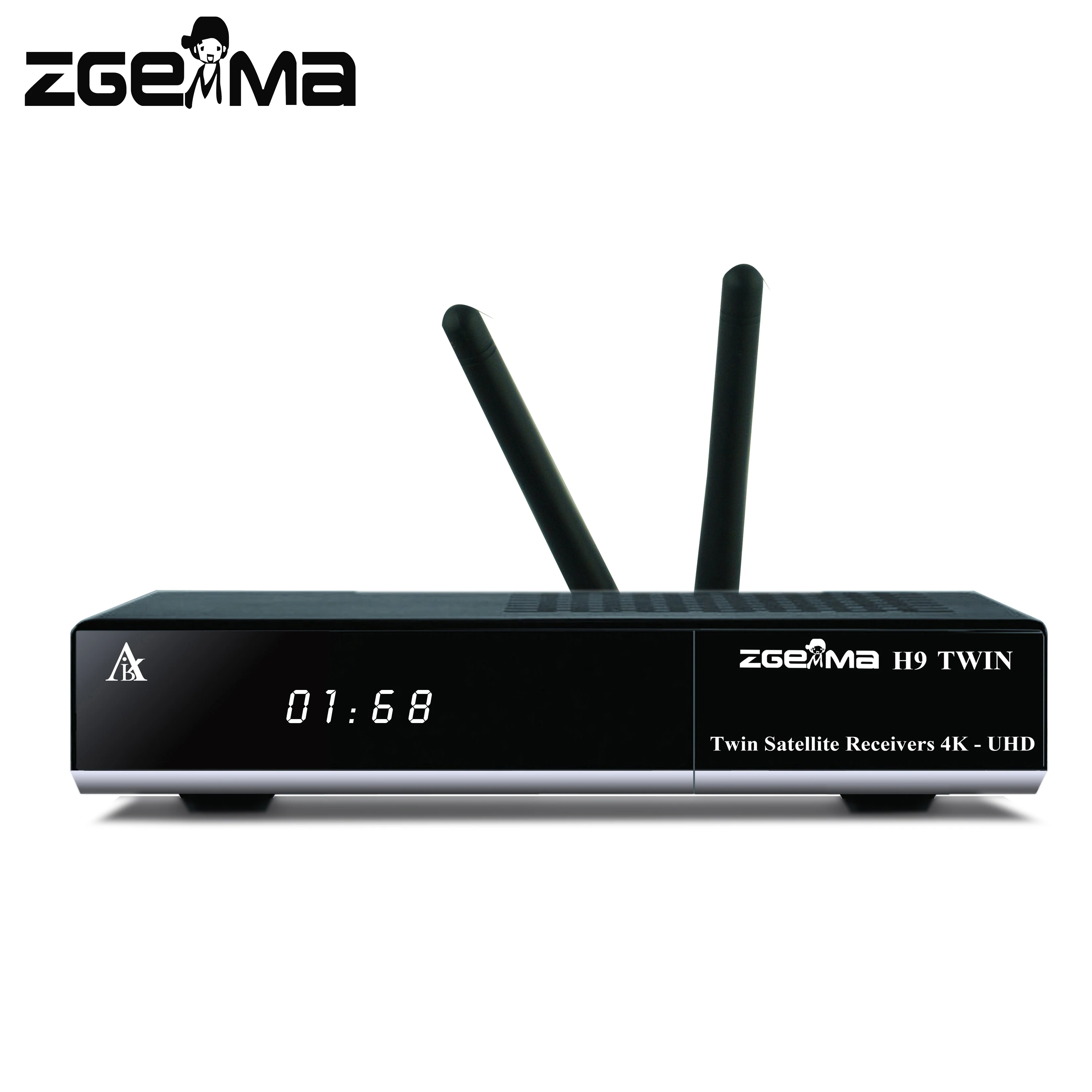 UHD 4K satellite tv receiver twin dvb s2x multi-stream tuner CA + twin CI plus zgemma H9 twin