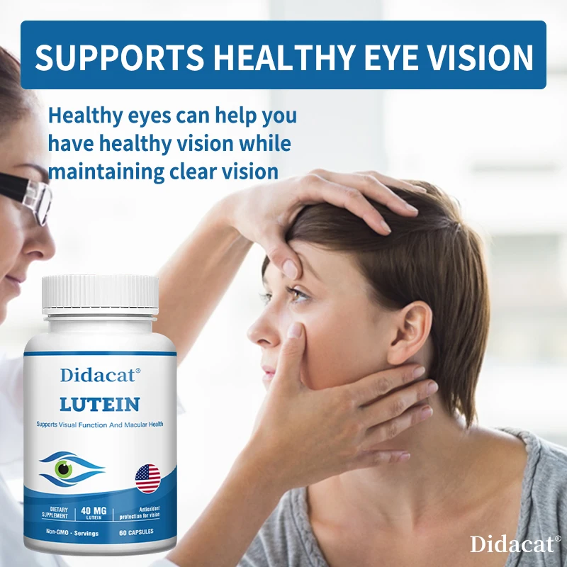 

Eye Health Capsules,Contain Lutein,Zeaxanthin,and Bilberry Extract To Help Maintain Healthy Vision,Suitable for Adults,Non-GMO
