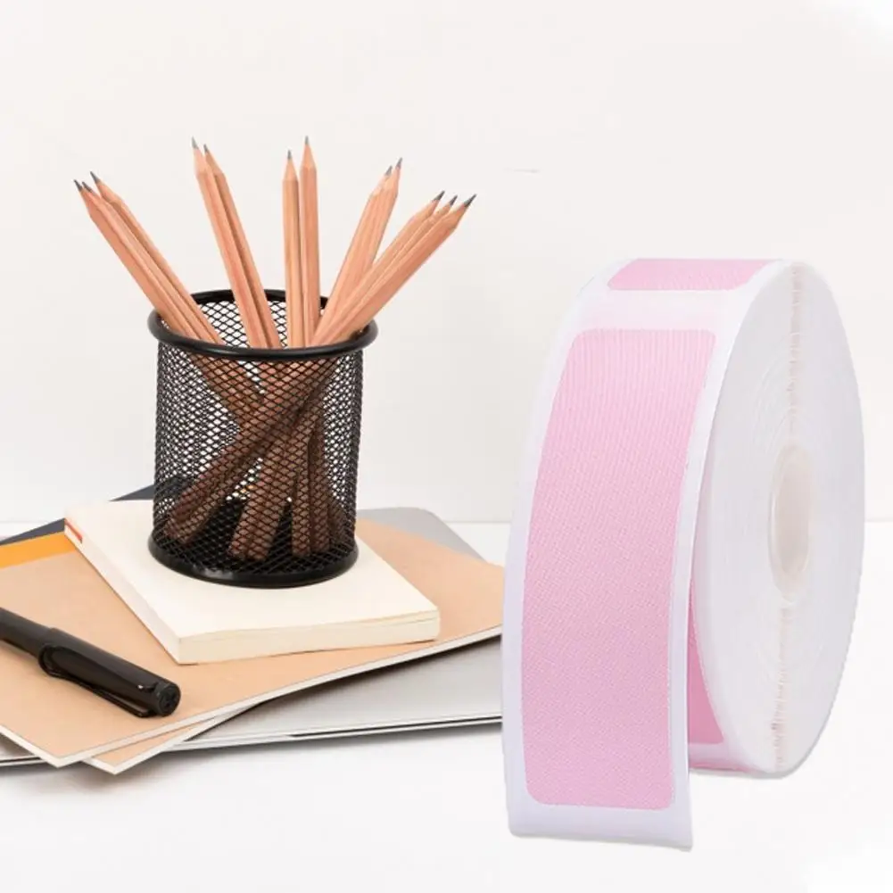 Mini impresora de etiquetas térmicas, papel de impresión de etiquetas, impermeable, blanco, cinta autoadhesiva de precio, resistente a los arañazos, 1 rollo