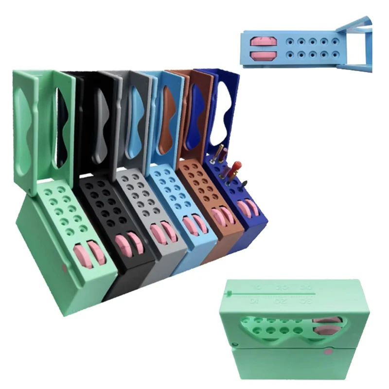 

Dental Disinfection Endo Files Holder Box Autoclave Sterilizer Case Burs For Oral Care Tools 10 Holes