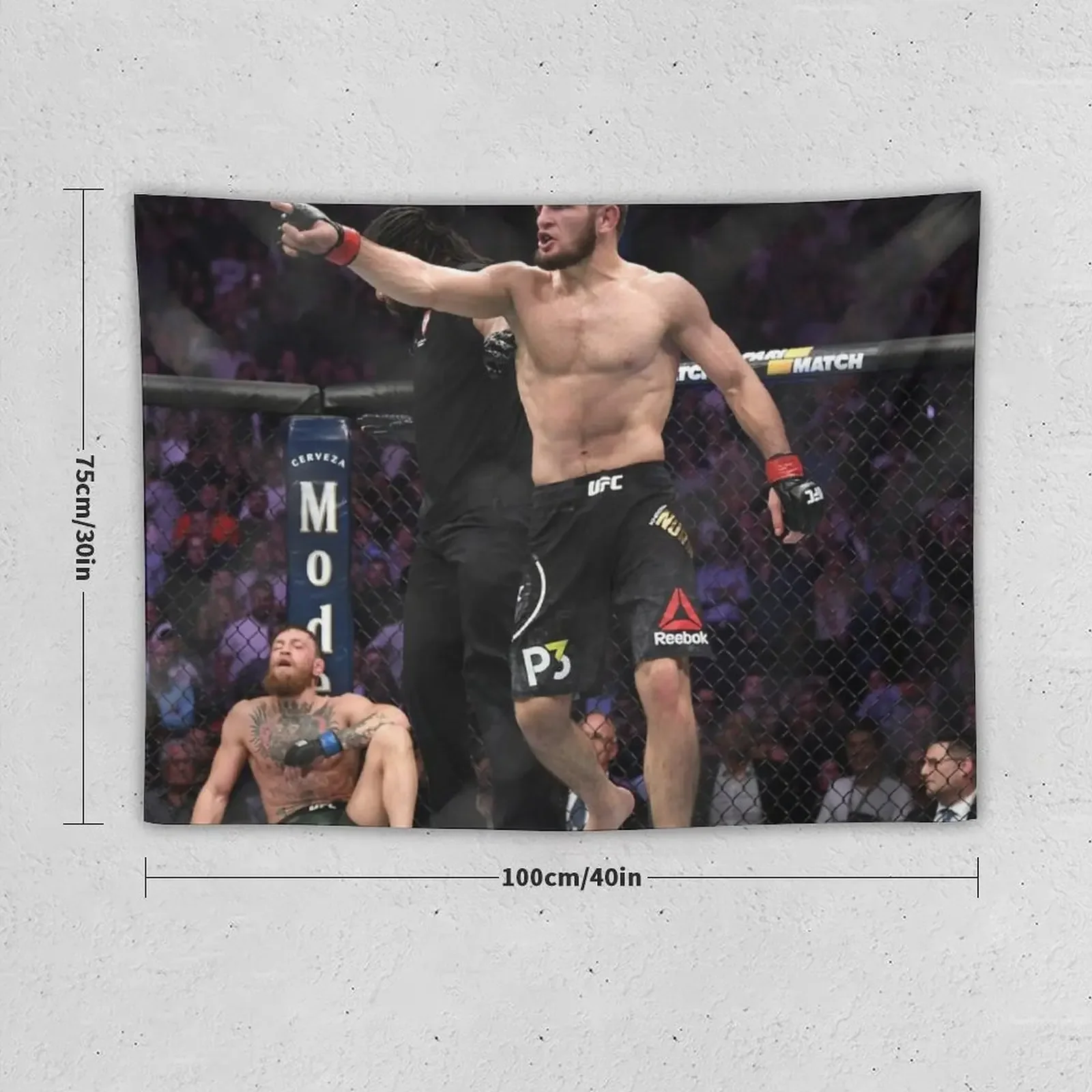 Khabib X Mcgregor Fight Still Tapestry Living Room Decoration Wallpaper Bedroom Deco Tapestry