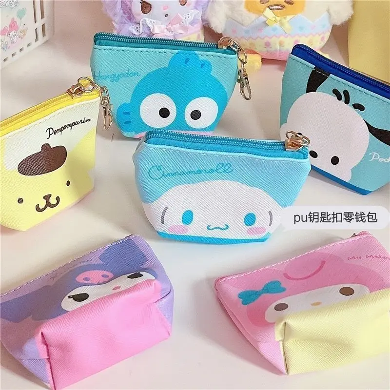 

Sanrio Cinnamoroll Kuromi Anime Kawaii Coin Purse Hellokitty My Melody Cute Cartoon Storage Bag Portable Gift for Girls