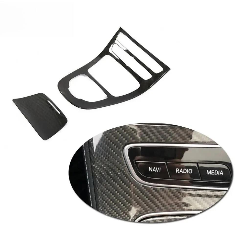 

Car Center Console Panel Decoration Cover Trim Carbon Fiber For Mercedes Benz New E Class W213 200 300 2016-2019