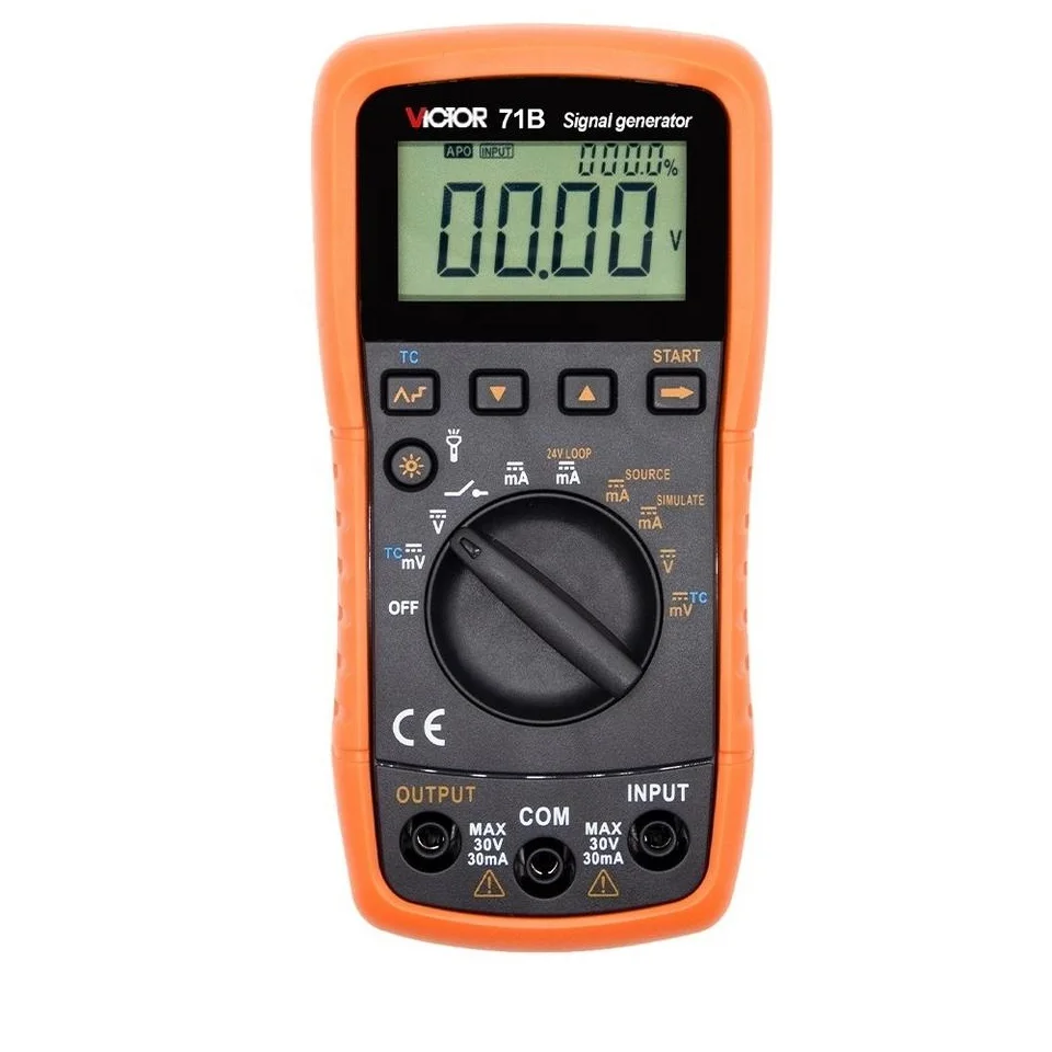 VICTOR 71B Process Calibrator with Flashlight function Multi-function Signal Source Signal Generator