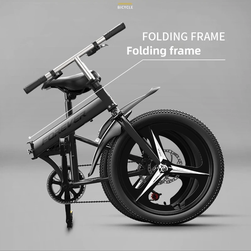 Opvouwbare opvouwbare woonfiets Lichtgewicht draagbaar 20 inch aluminium frame 7-speed snel opvouwbare draaggreep Urban Travel Road