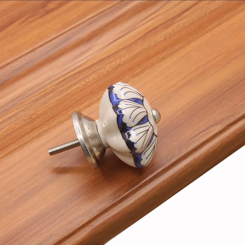 

1 pcs With Screw Wardrobe Furniture Hardware Pumpkin Shape Cupboard Pull handles Cabinet Knob Door Knobs Drawer Handles