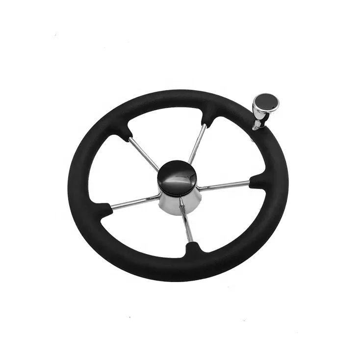 

Foamed stainless steel steering wheel for yacht