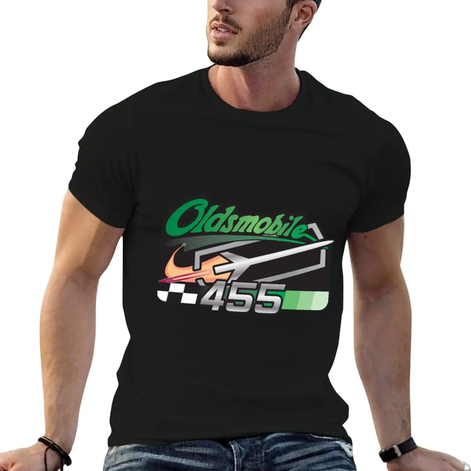 

for man Oldsmobile T-Shirt Rocket pack t shirt 455 t Classic man cotton luxury shirts