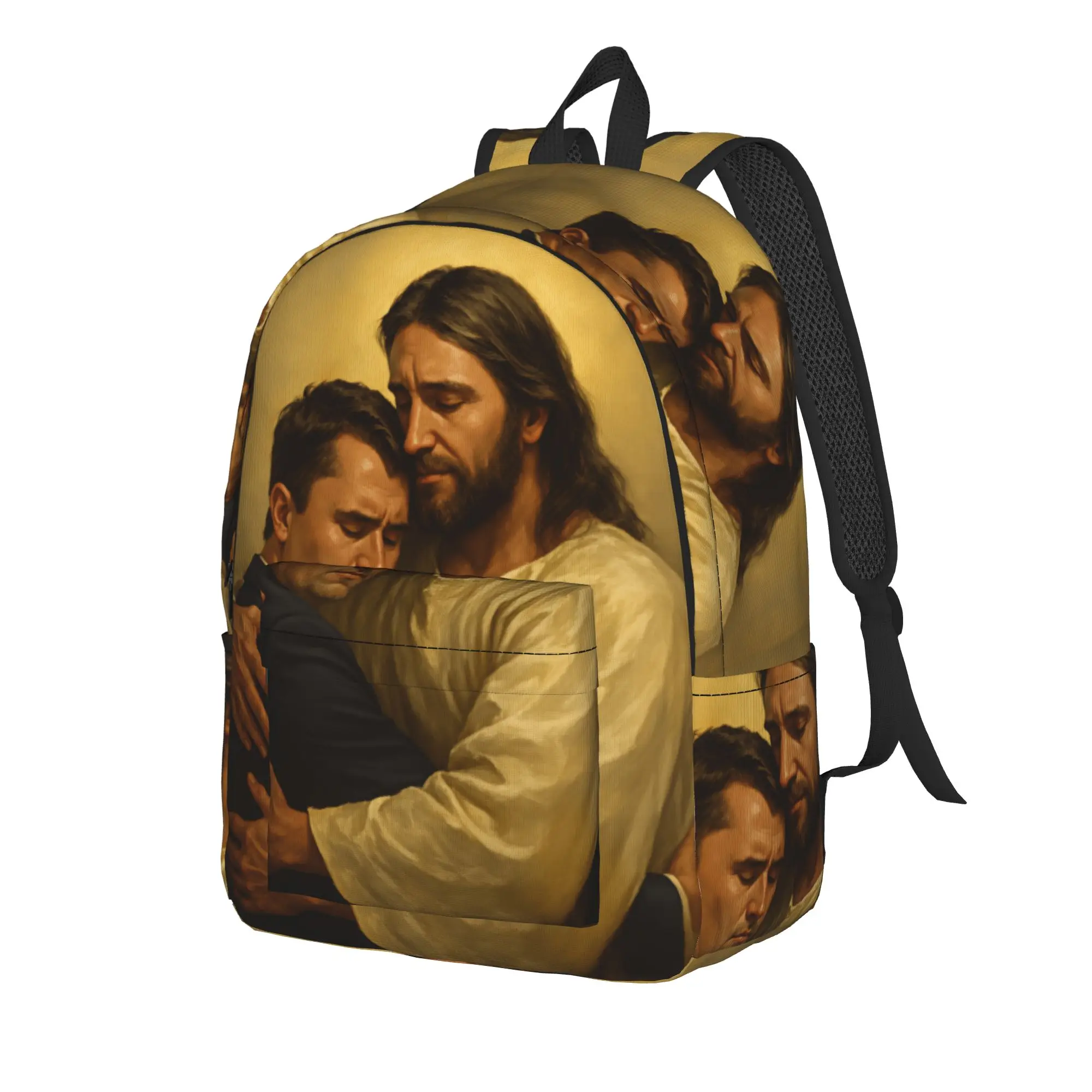 Charlie Kirk Death Backpack  Youth Polyester University Backpacks Pattern Streetwear High School Bags Rucksack