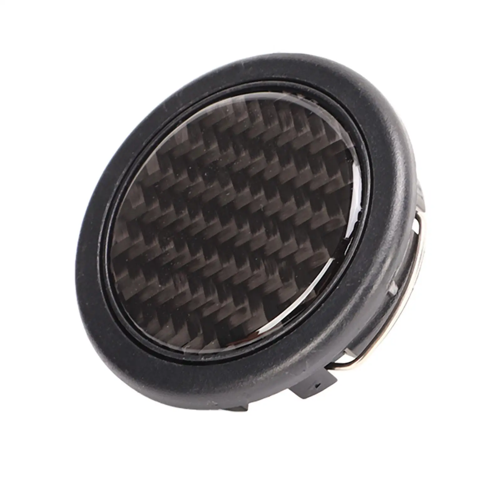 Steering Wheel Horn Button 50mm Diameter Carbon Universal for 6 Bolts Steering Wheel direksiyon