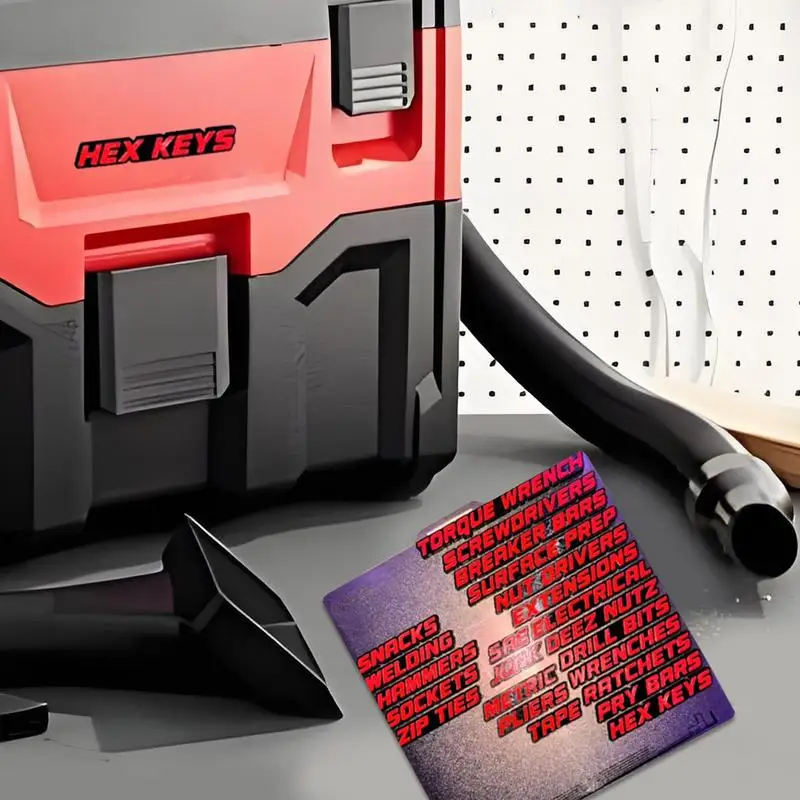 Tool Box Labels Tool Box Organizer Sticker Multifunctional 3D Toolbox Decals For Shop Garage Drawer Locker Shelf Cabinet