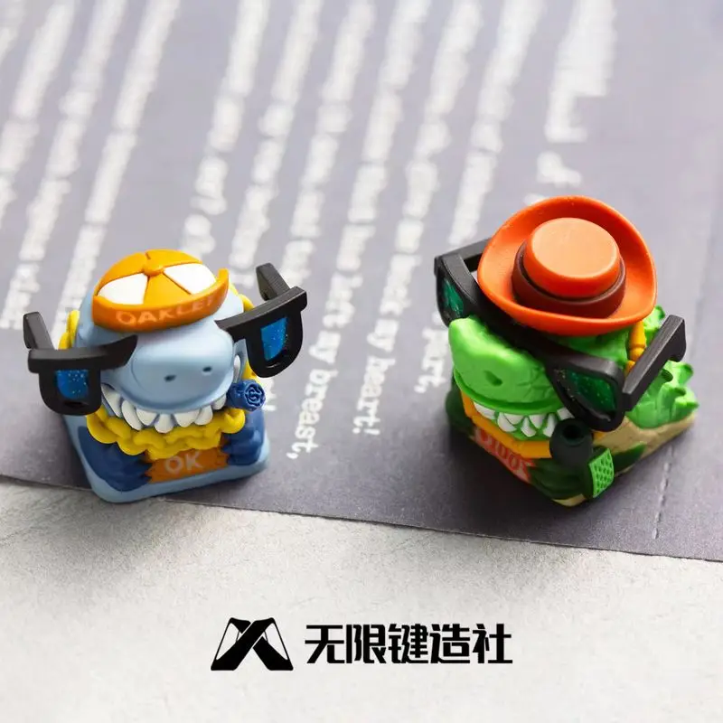 

Crocodile King Series Keycap Cartoon Creative Resin Mechanical Keyboard Single Game Keycap Customization Esc Boy Surprise Gifts