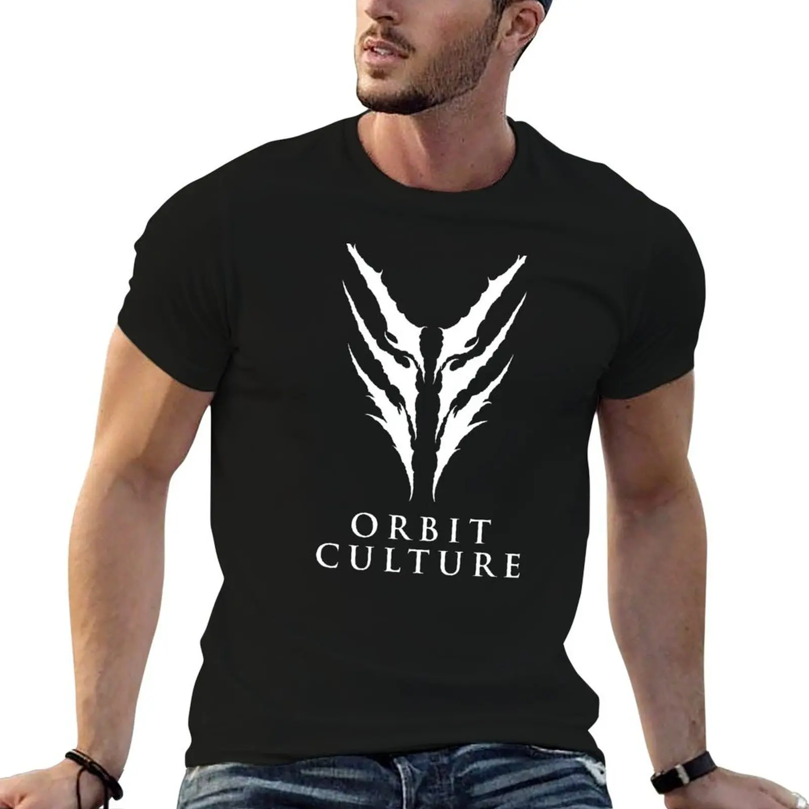 Orbit Culture Logo T-Shirt anime clothes vintage clothes compression shirt men