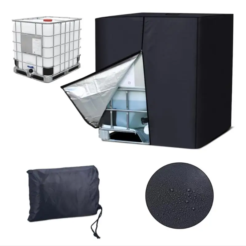 D2RD wasserdichte und winddichte Aufbewahrungsabdeckung für den Außenbereich, IBC-Container-Schutzhülle für – Detail 3