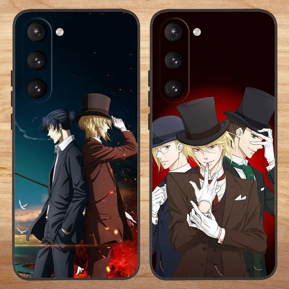 Чехол для телефона с аниме Moriarty The Patriot для Samsung S23,23,22,30,21,10,9,Note20 Ultra,Lite,Ultra,5G,Plus,FE, черный мягкий чехол
