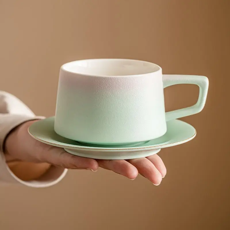 

Ceramic Gradient Coffee Cup, High-End Latte Latte, Exquisite Afternoon Tea Cup, High Aesthetic Gradient Mug