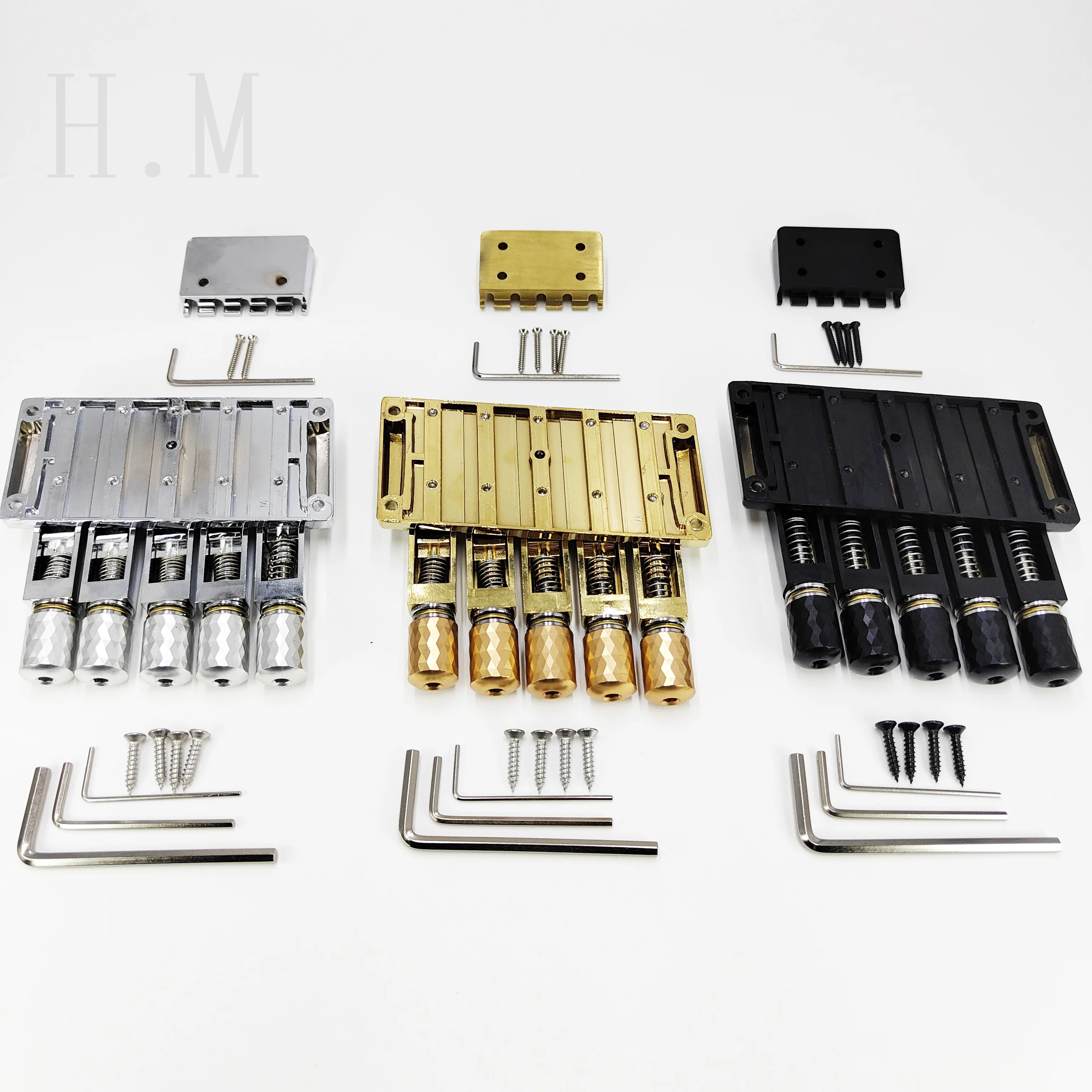 High-Grade Headless Bass Bridge 5 Strings Copper Code Bass Pull String Plate 5 strings Electric Bass Bridge Under Pillow