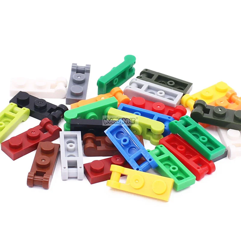 Marumine Bricks Plate Modified 1x2 With Bar Handle 30PCS Compatible with 60478 MOC Build Block Parts DIY Connect Accessories