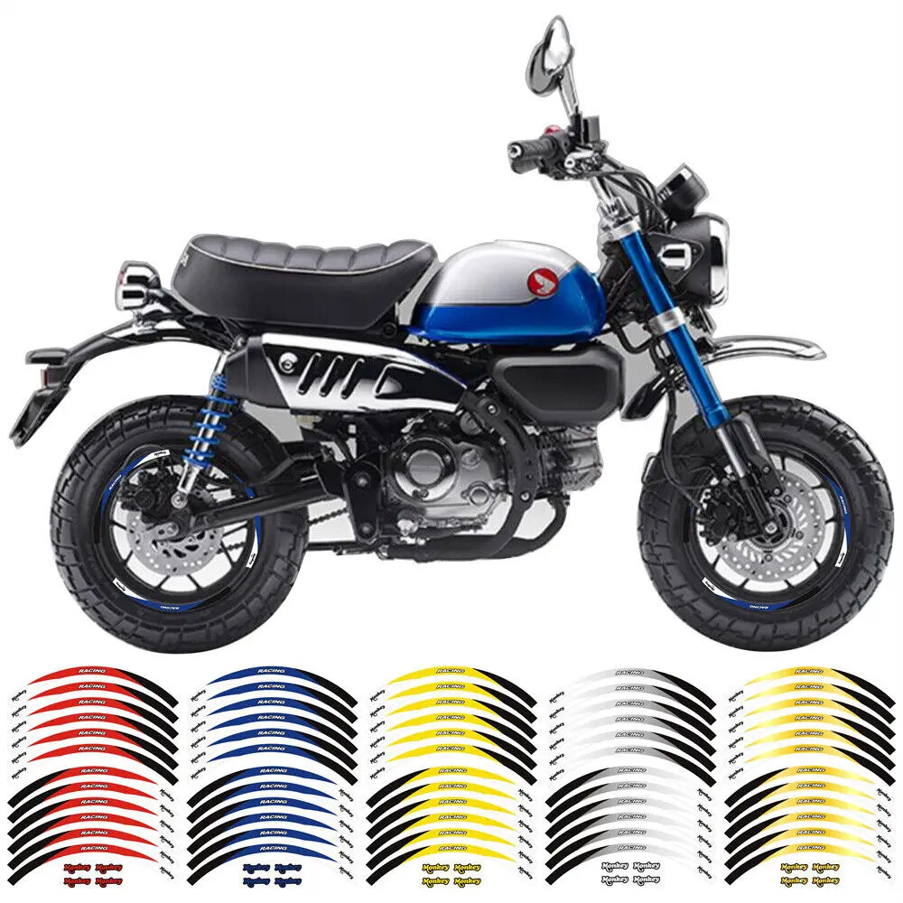 

Wheel Tape Sticker For HONDA MONKEY 125 2019-2024 Wheel Rim Stripes Stickers Decals Tire Tape Reflective Motorcycle