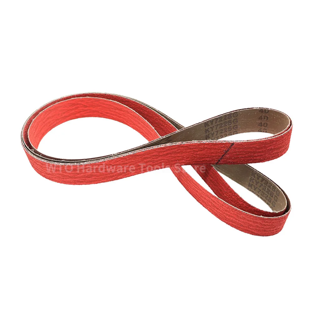 5PCS 2100*50mm Ceramic Abrasive Sanding Belt Ceramic Sanding Belts for Polishing Metal Stainless Steel Alloy Steel, 24-80 Grits