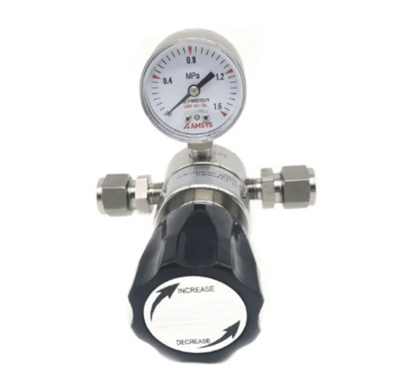 Stainless Steel Single Stage Gas Regulator R11 Series, Pressure Reducing Valve for Nitro-gen/Ar-gon/He-lium