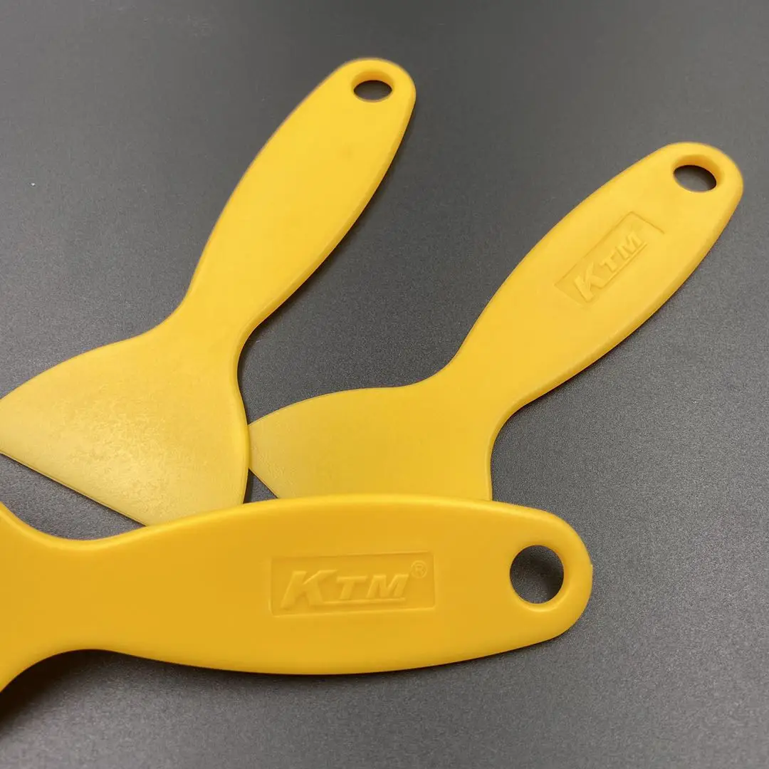 KTM Car Vinyl Carbon Fiber Window Ice Remover Cleaning Wash Car Scraper With Felt Squeegee Tool Film Wrapping Scraper