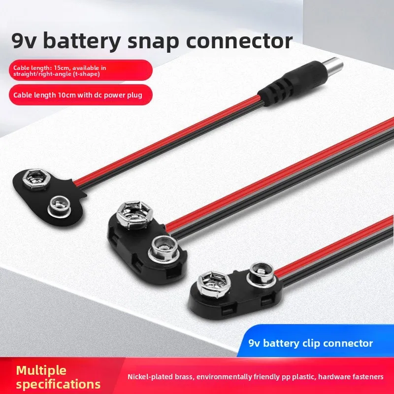 10pcs/lot,I-type T-shaped battery button thread, T-shaped to DC5.5 * 2.1 head, 18650 size 5, 7 DIY battery box, size 9