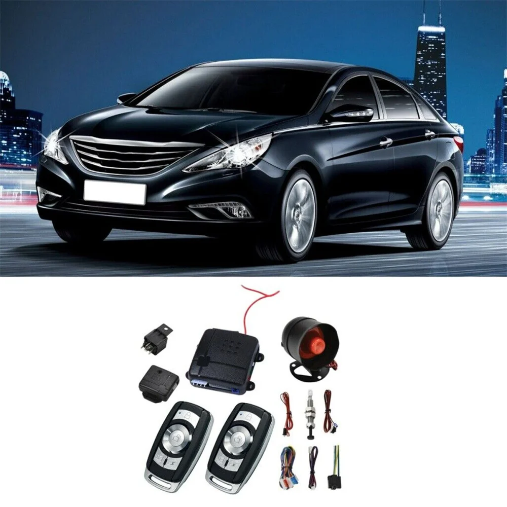 1 Set Car Alarm System Remote Control of Car Burglary Alarm System Auto Vibration Alarm Anti Theft Security System