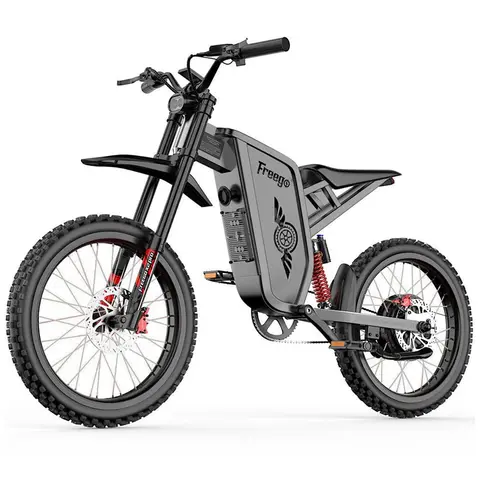 Freego X2 Pro Motocicleta Elétrica para Adultos 6000W Motores Brushless Gearless 1800wh Bateria de Lítio 7 Velocidade 50MPH Off Road Ebike
