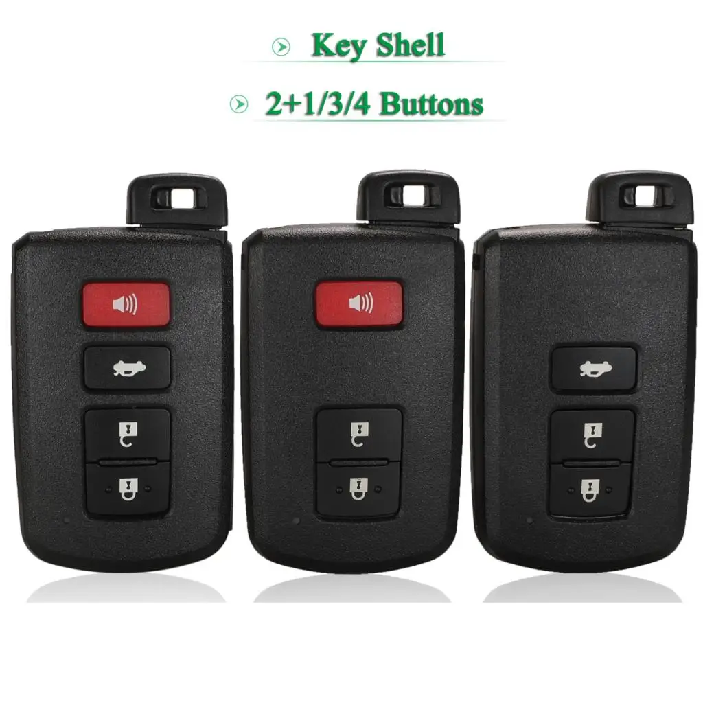 Bilchave 2+1/3/4 Przyciski Zdalny Inteligentny Kluczyk Samochodowy Do Toyota Avalon Camry RAV4 Corolla Highlander Obudowa Wymień
