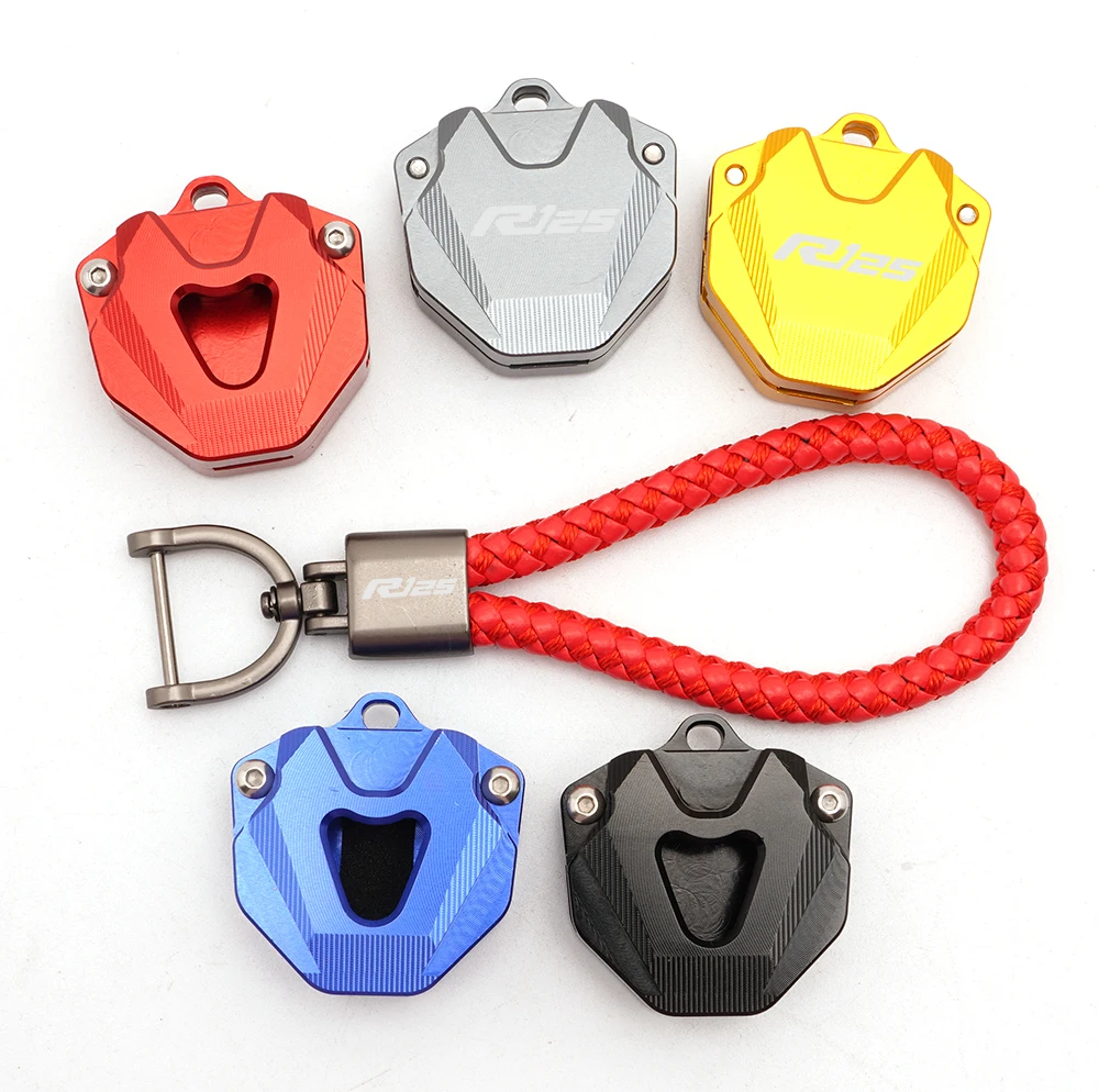 2023 Motorcycle CNC Key Cover Keys Case Cap Shell For YAMAHA YZF R125 YZFR125 MT125 MT 125 MT-125 2008-2022 Accessories Keyring