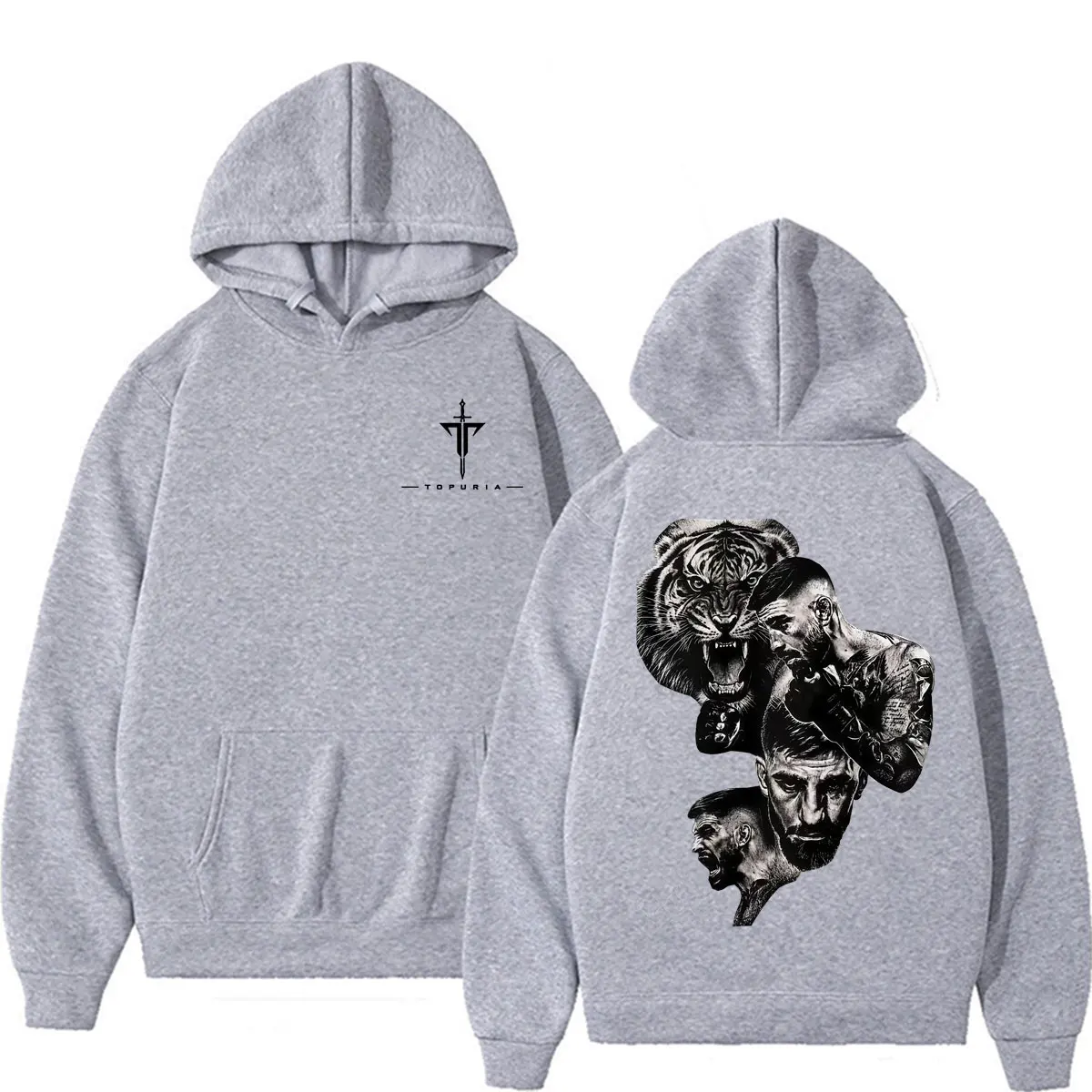 Limitierter El Matador Ilia Topuria Fan-Geschenk-Hoodie für Männer und Frauen, Modischer Ästhetischer Sweatshirt aus Fleece, Lässiger Oversized-Hoodie – Detail 5