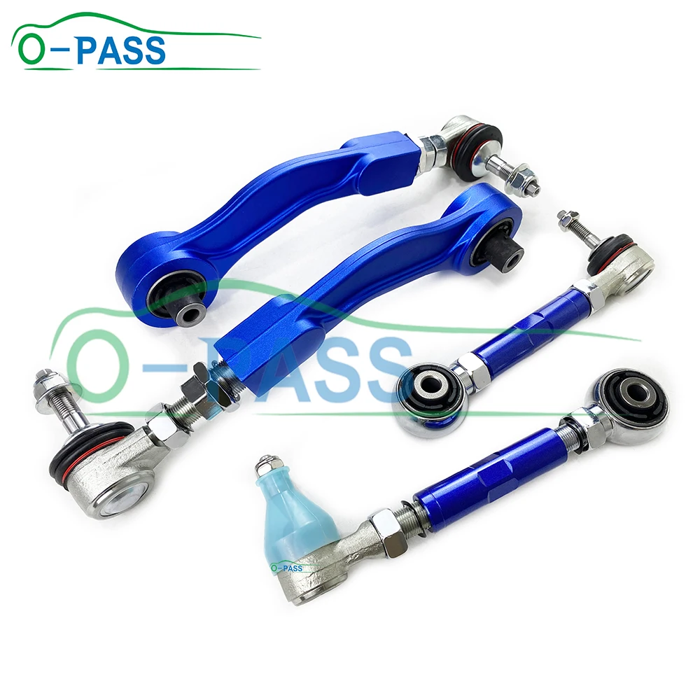 OPASS Adjustable Rear Control arm Set For BMW X-Series X5 E53 1999- 33321095414 33326770859 4 Pieces