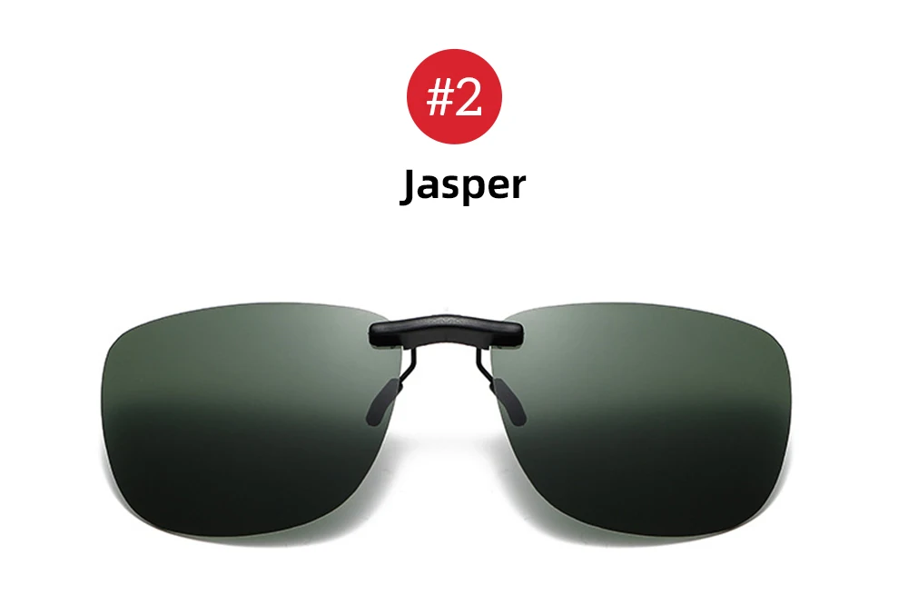 Quadratische Clip-On-Sonnenbrille für Damen, polarisiert, schwarze Linse, UV400, Nachtsicht, Fahren, Herren, Brille, Clips, blendfrei, Vintage-Brille – Detail 11