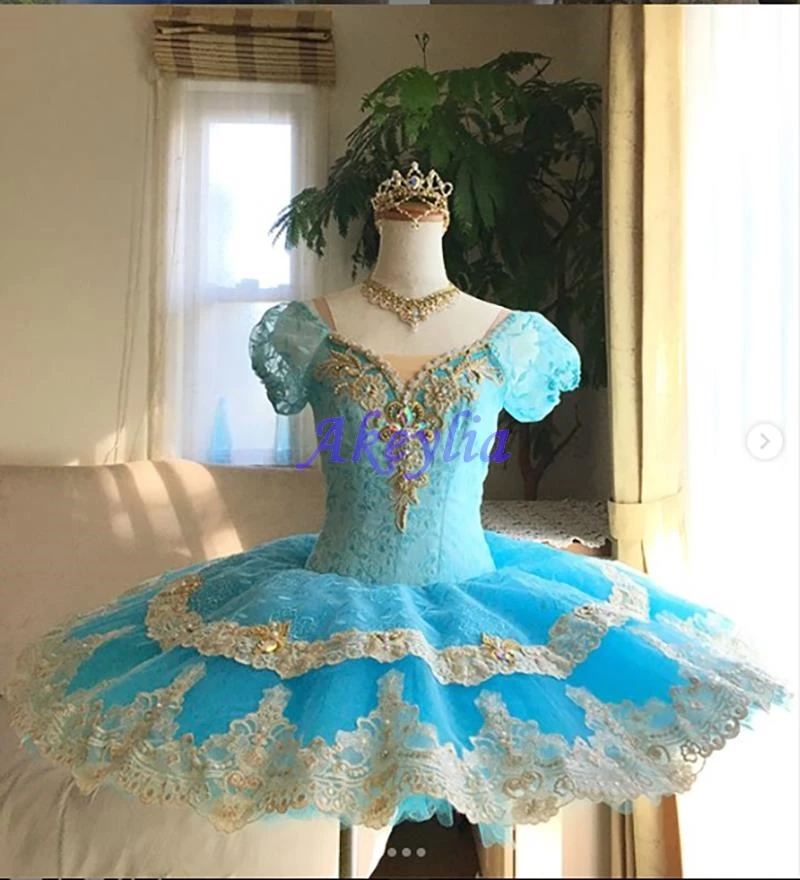 

Pale Blue Light BLue Princess Florina Classical Tutus YAGP Professional De Bale Adult Ballet Tutu Blue Pancake Tutu Girls 0112