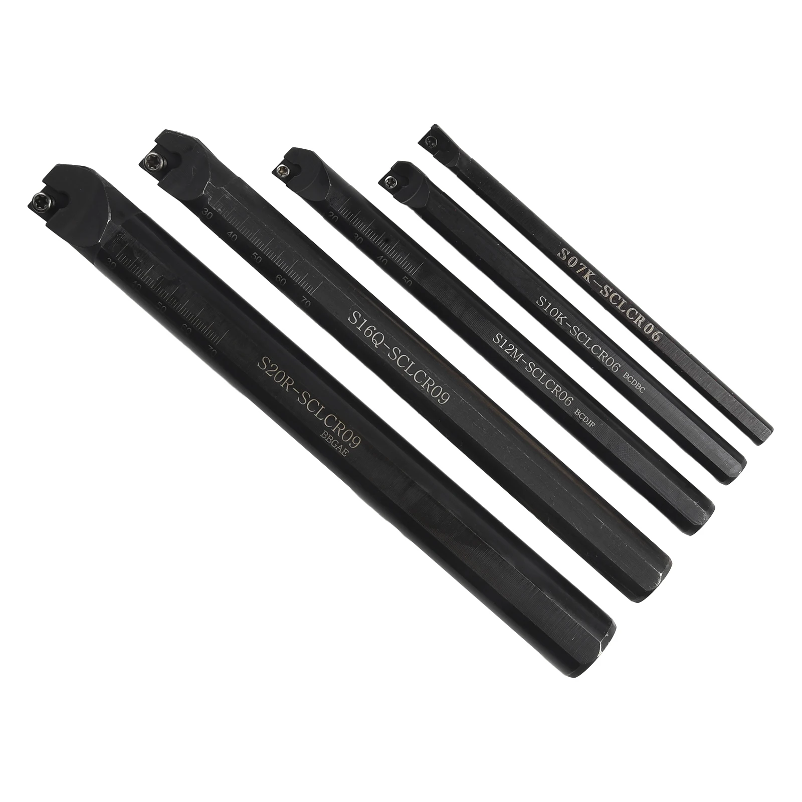 

7/10/12/16/20mm SCLCR09 Turning Tool Steel 5pcs 95° Proximity Angle CCMT060204 Insert CCMT09T304 Insert For CCMT