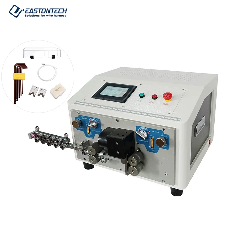 Fully Automatic Wire Cutting And Stripping Machine EW-3020 Double Side Wire Stripper For 0.6-4mm2