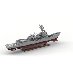 2733PCS 1/200 Arleigh Burke-class guided-missile destroyer Model World Military Building Blocks Toys for Kids Bricks Gifts