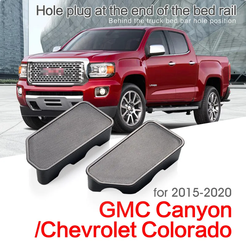 for Chevrolet Colorado RG S10 GMC Canyon 2015~2021 2016 2017 Truck Bed Rail Stake Pocket Cover Caps Rail Hole Plugs Accessories