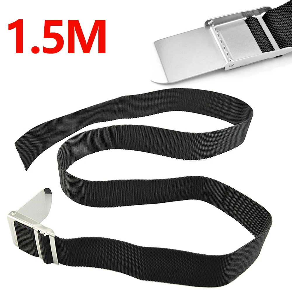 

1.5M Diving Weight Belt with Stainless Steel Quick Release Buckle Snorkeling Diving Waist Belt for Freediving Scuba Diving