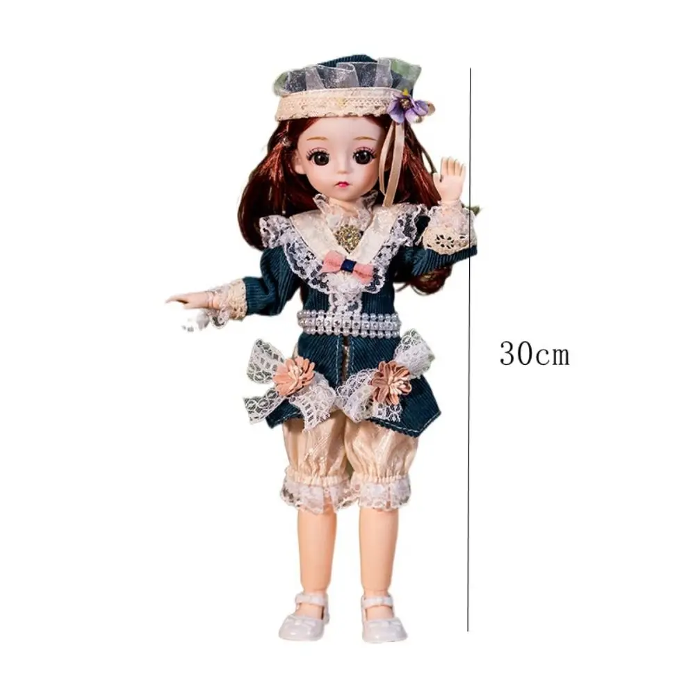 Movable Big Eyes Princess BJD Doll Korean Makeup Look DIY 30cm Bjd Doll Cute Fine Clothes 1/6 BJD Doll Mini Girl Toy Girls Gifts