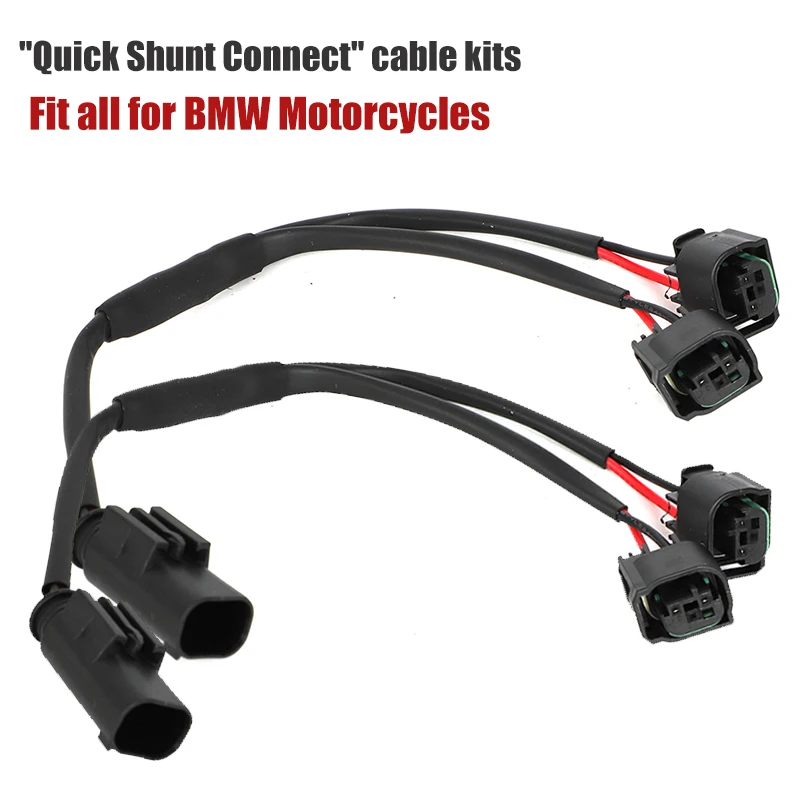 Juego de cables de conexión rápida para motocicleta, adaptador de extensión de enchufe de circuito de derivación para BMW R1200GS, R1250GS, R 1200,