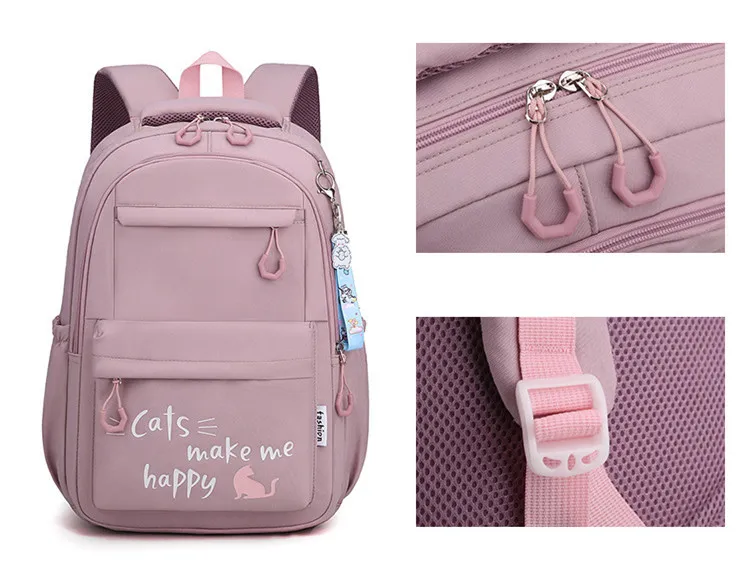 kids school bag cute pink school backpack for girls children kawaii bookbag primary middle students gift large capacity backpack