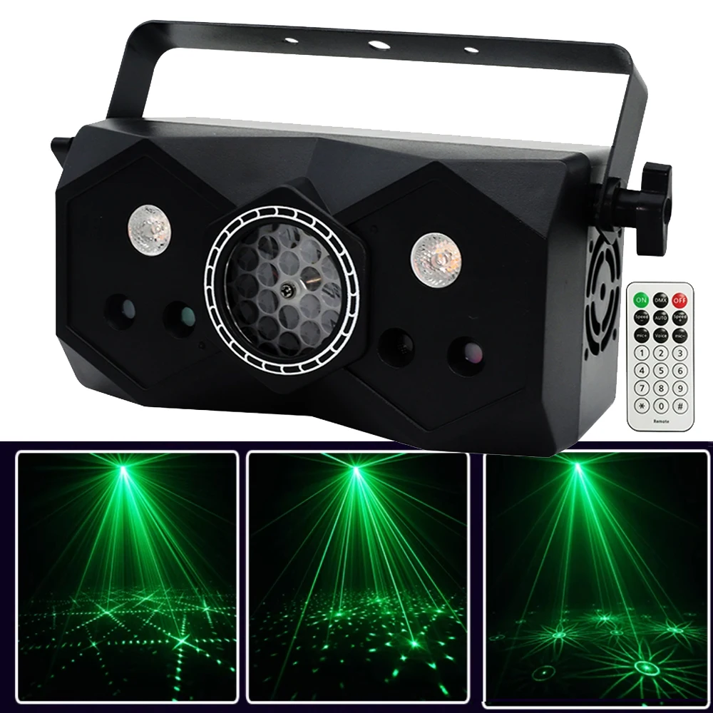 

4IN1 Effect Pattern Lazer Light DJ Lighting 36W LED Strobe Lights Stage Starry Sky Laser Light Disco Party Lights With Remote